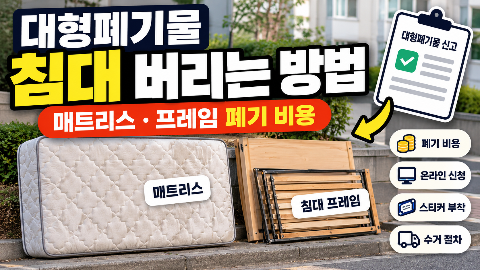 대형폐기물 침대 버리는 방법